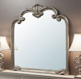 Beatrice Ornate Silver Mirror